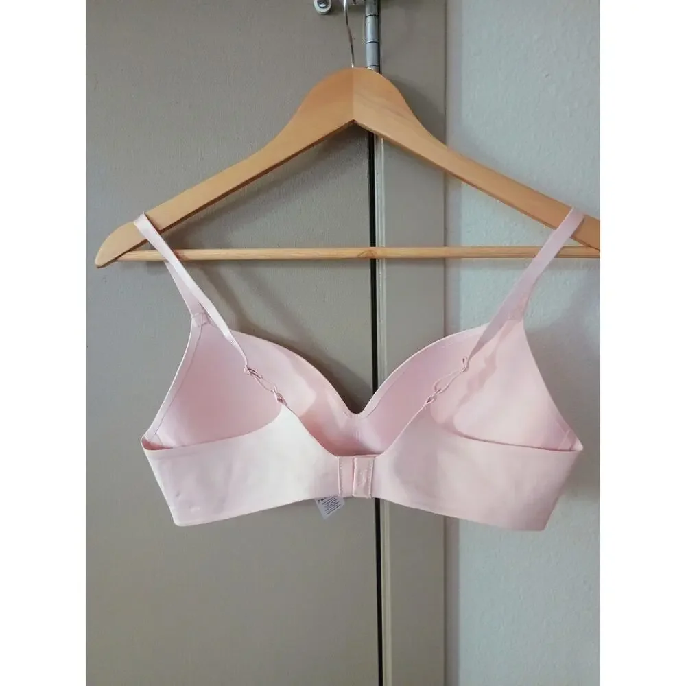 Knix WingWoman Contour Wireless Bra minimalist quiet Luxury rosey pink cleangirl - Picture 5 of 9
